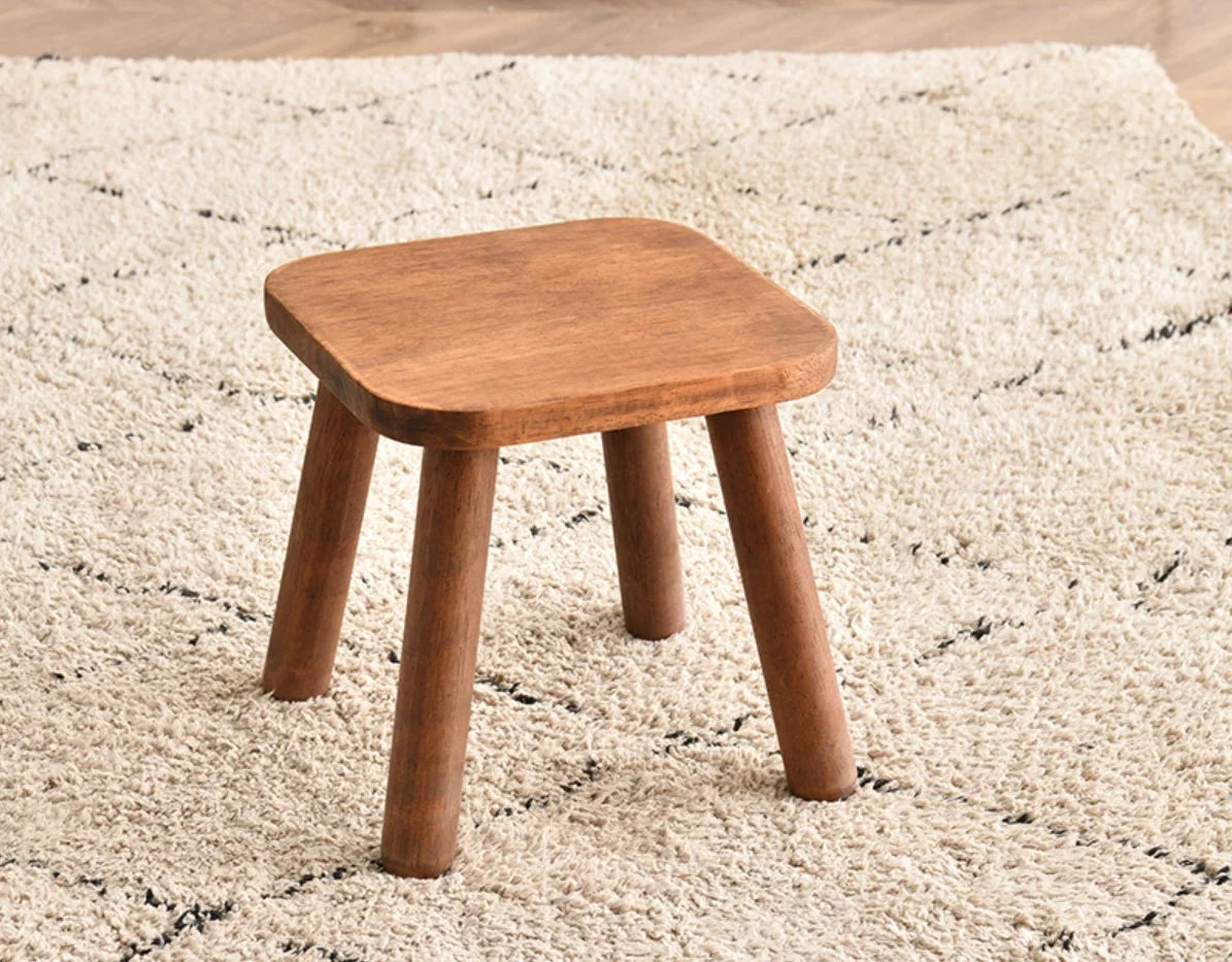 Stackable Solid Wood Stool