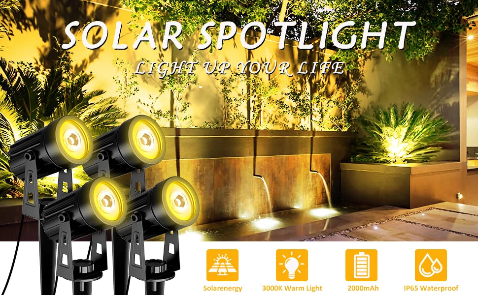 RGB Solar Garden Spotlight