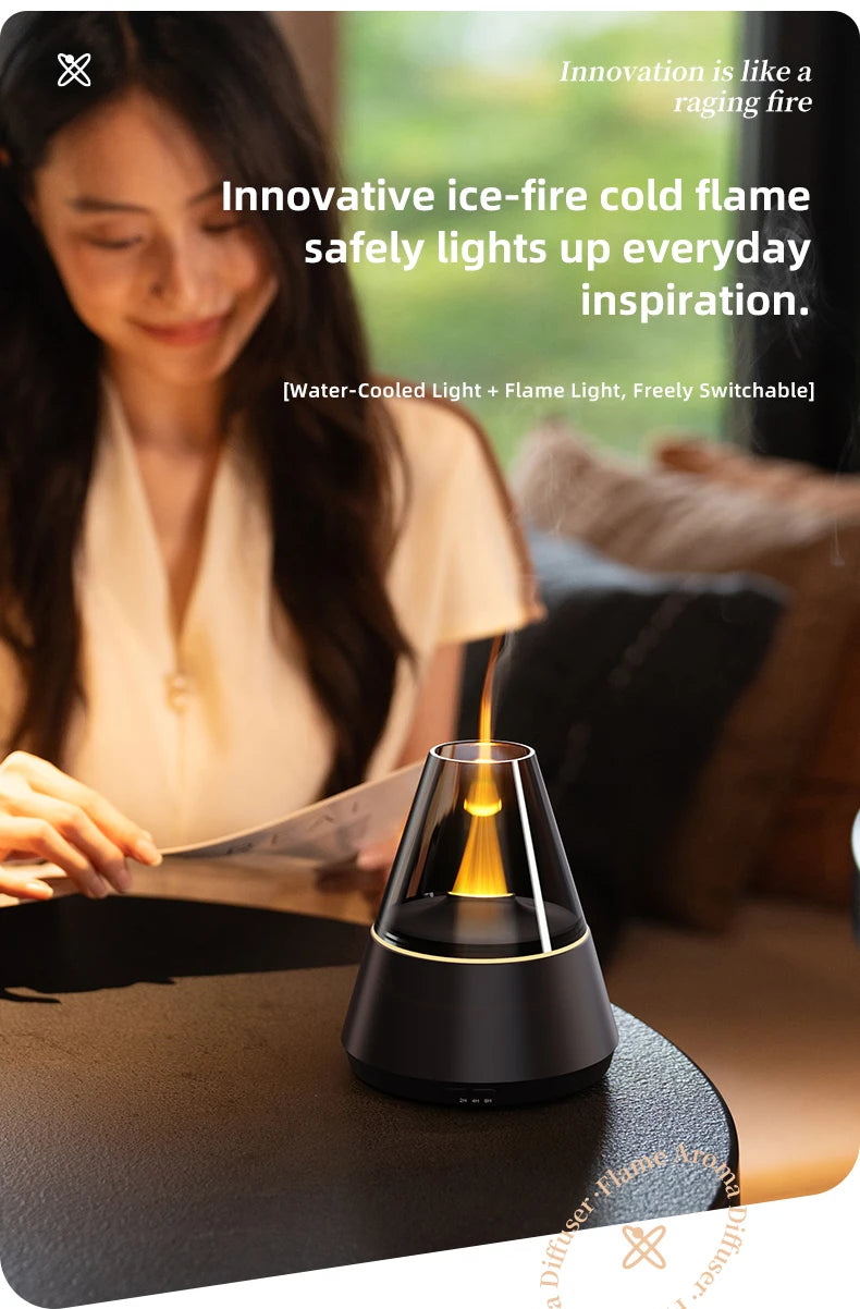 New Air Humidifier Home Colorful Lamp Usb Charge Essential Oil Spray
