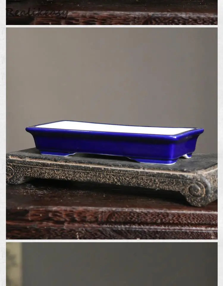 Glazed Ceramic Bonsai Planter