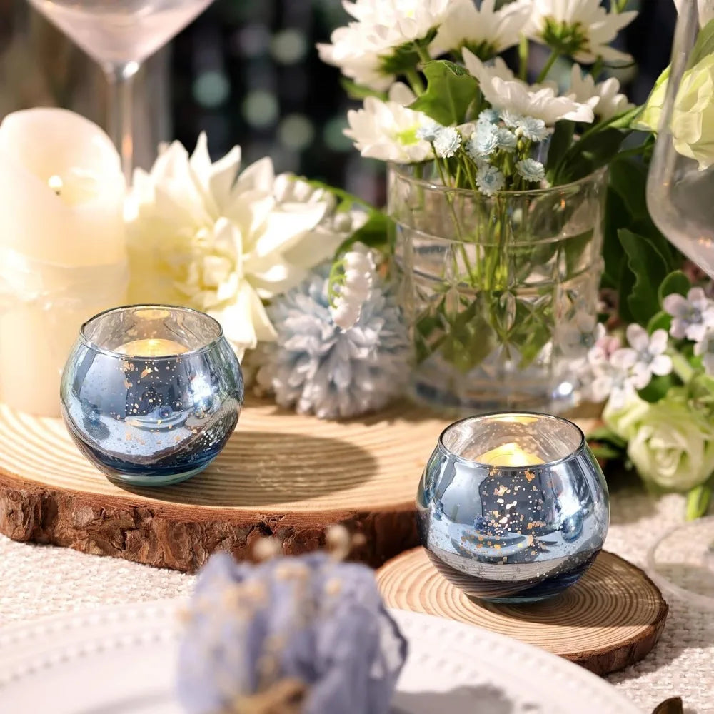 Mercury Glass Votive Candle Holders