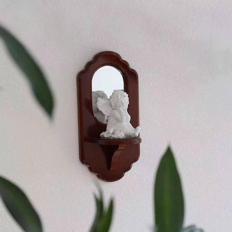 Vintage Solid Wood Wall Mirror
