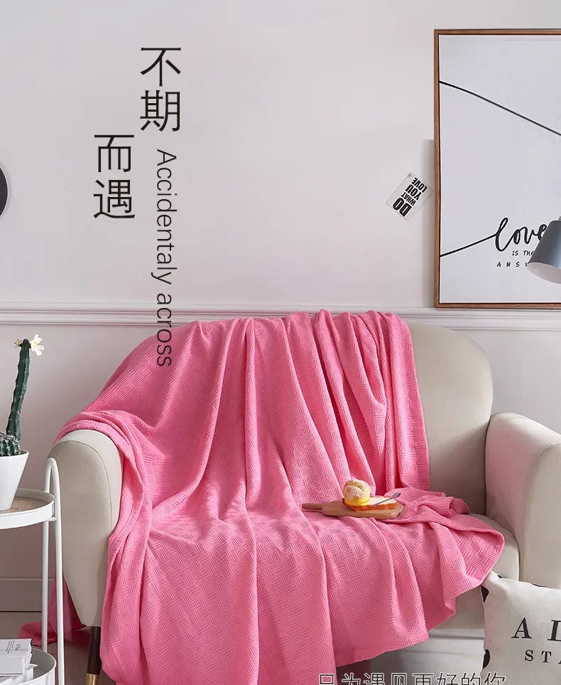 Cotton Gauze Knit Blanket