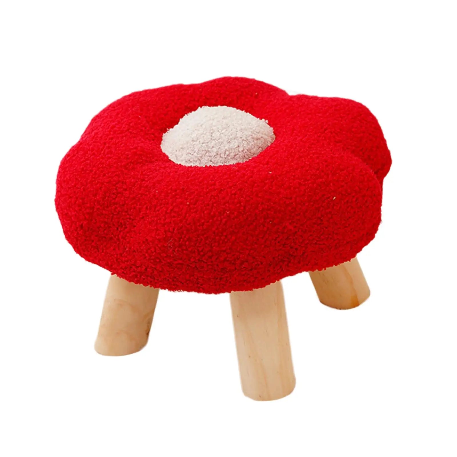 Wooden Small Foot Stool, Non Slip Footrest