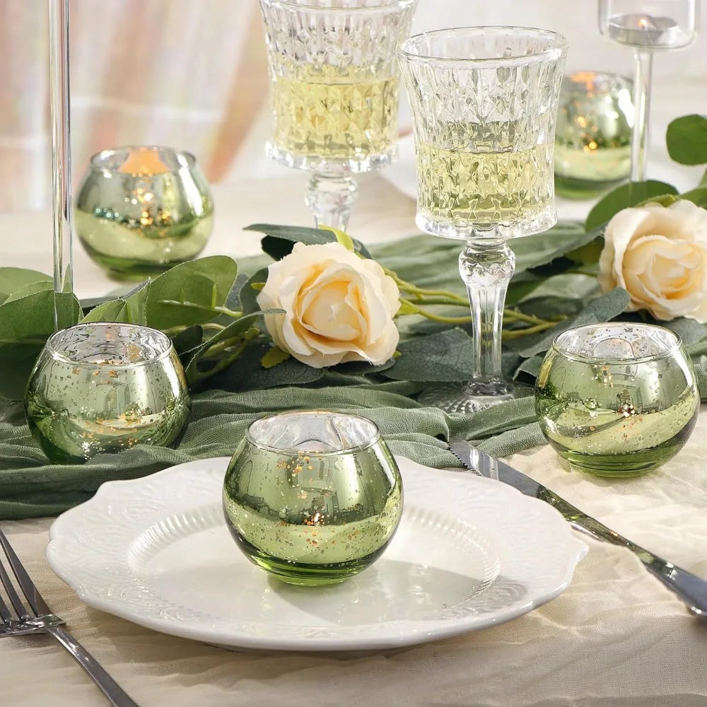 Mercury Glass Votive Candle Holders