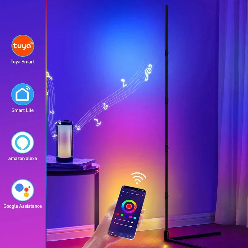 RGBIC Smart Corner Floor Lamp