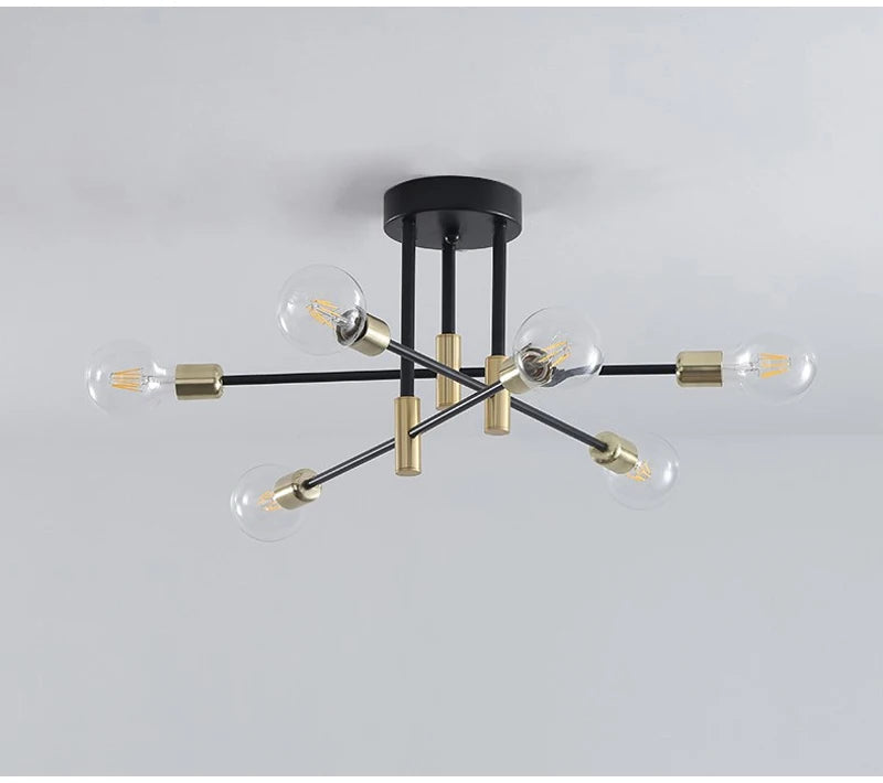 Retro Industrial Iron Ceiling Chandelier