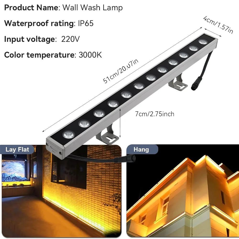 Wall Washer Light IP65 Aluminium