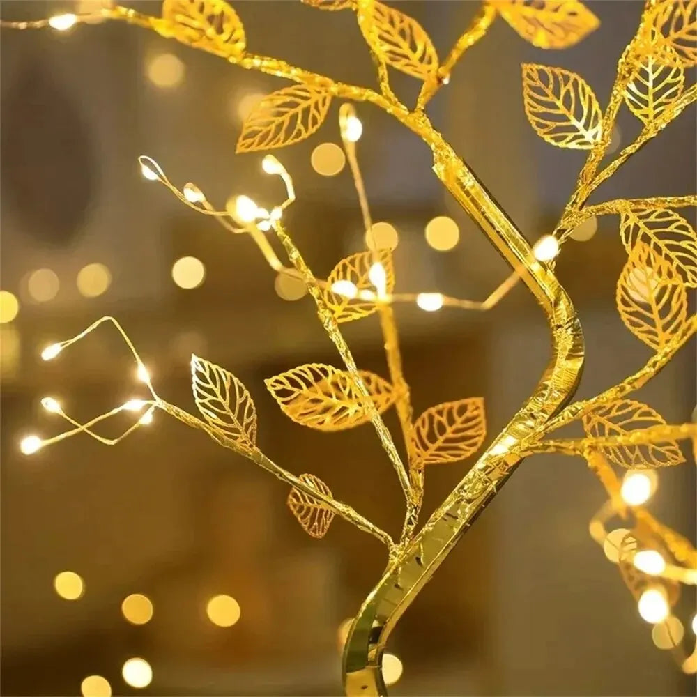 LED Rose Leaf Tree Lamp