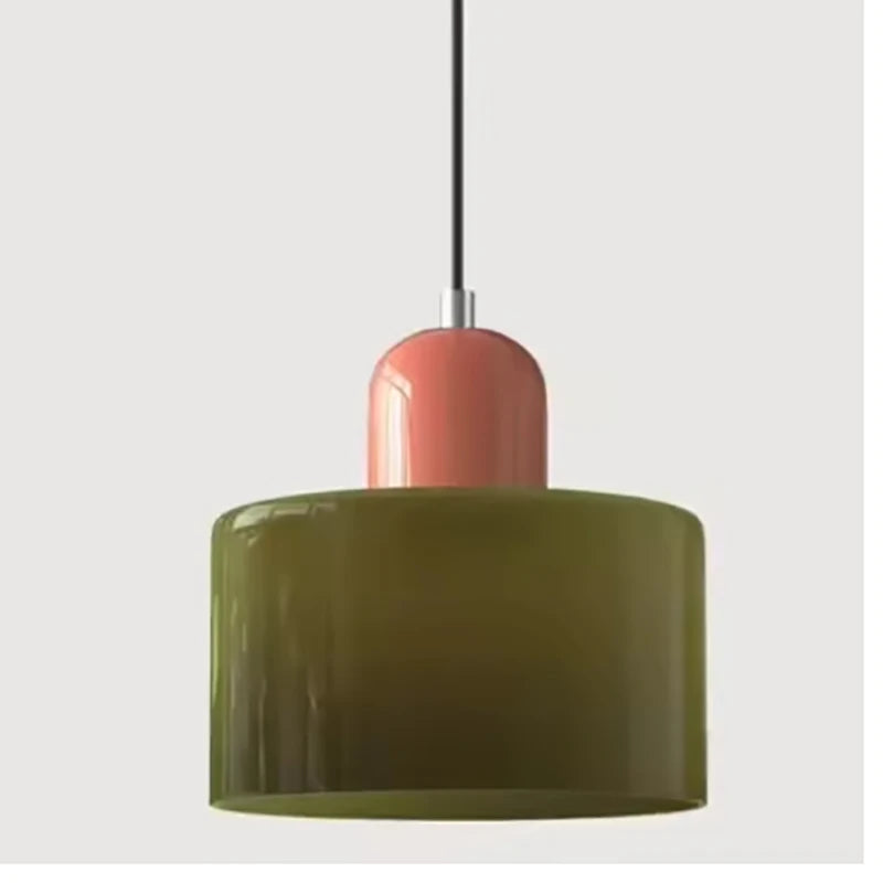 Two Tone Glass Pendant Light