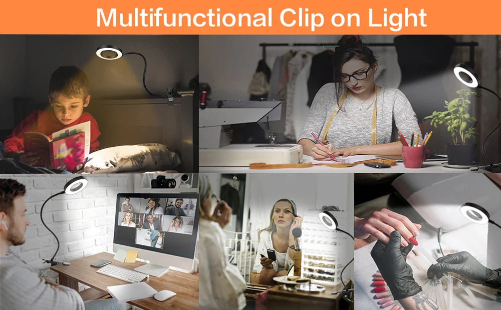 48 LED Clip Desk Lamp