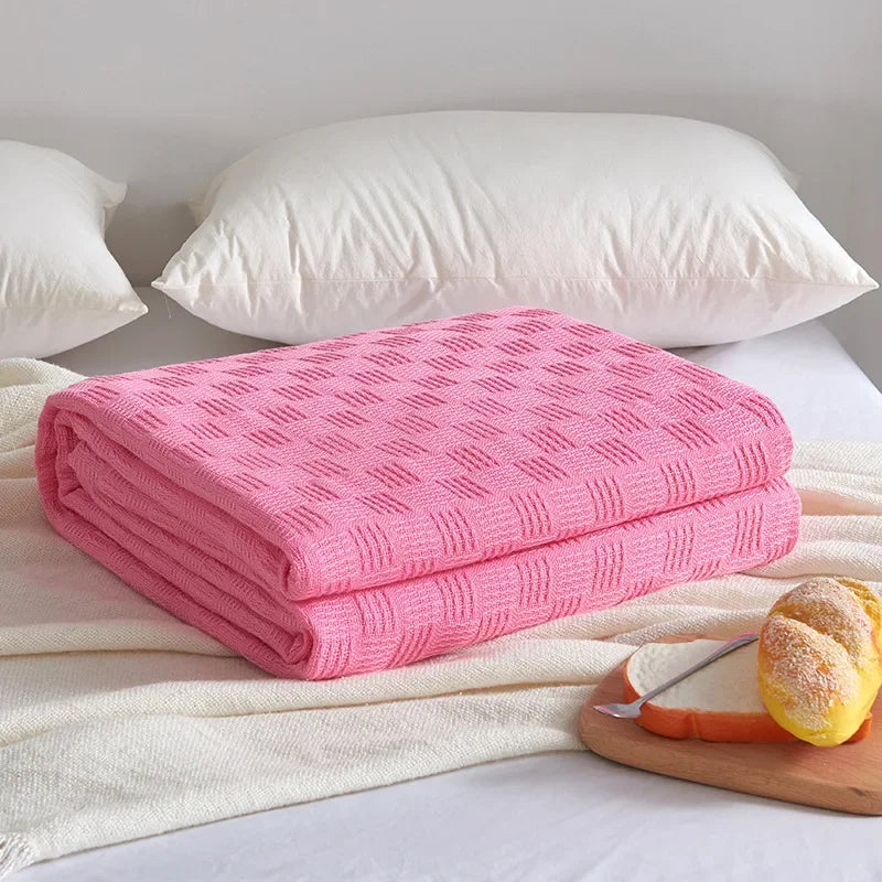Cotton Gauze Knit Blanket