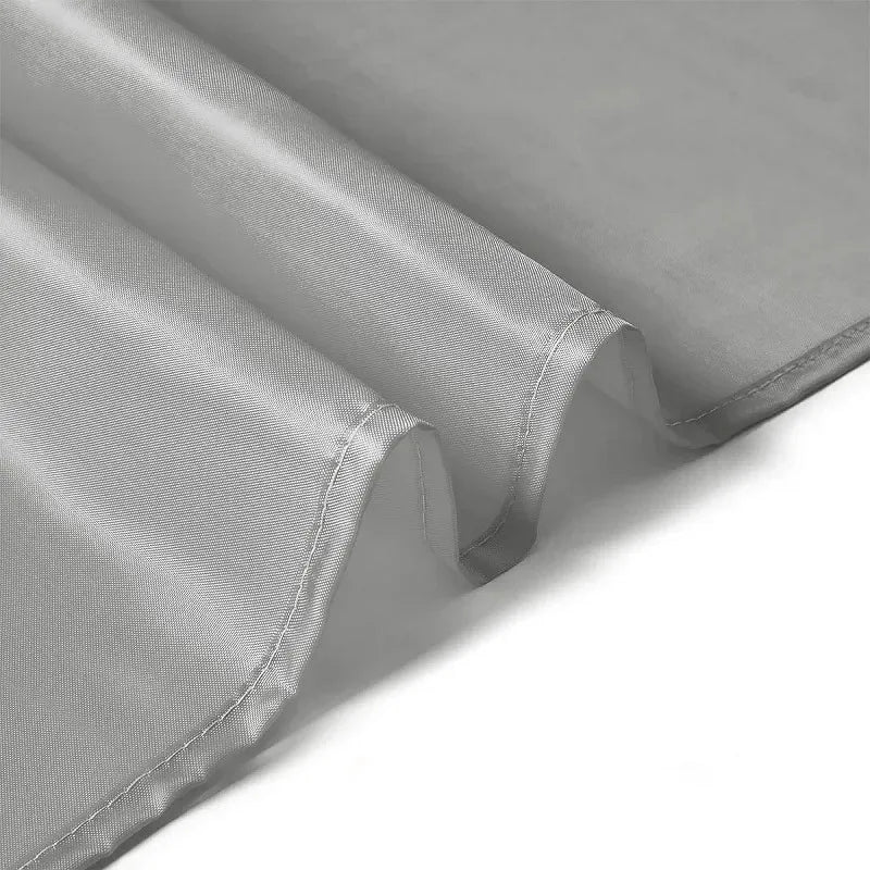 Solid Grey Waterproof Shower Curtain