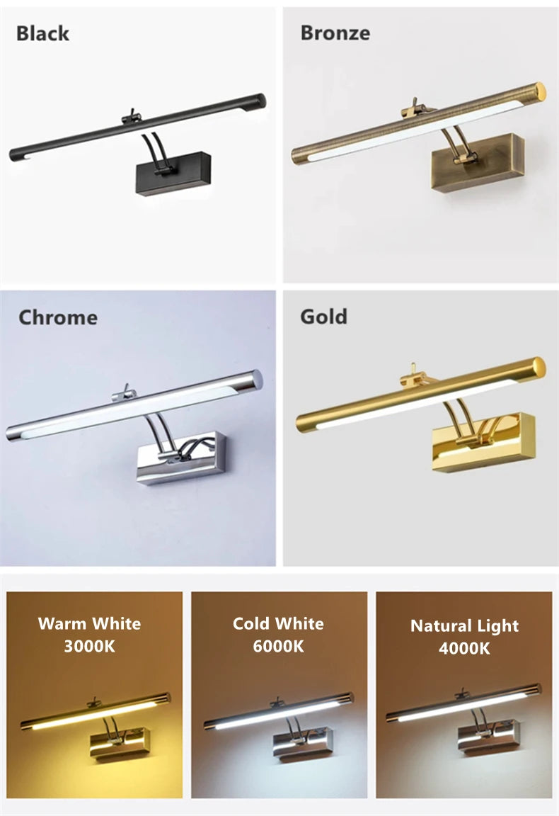 Adjustable Vanity Picture Light