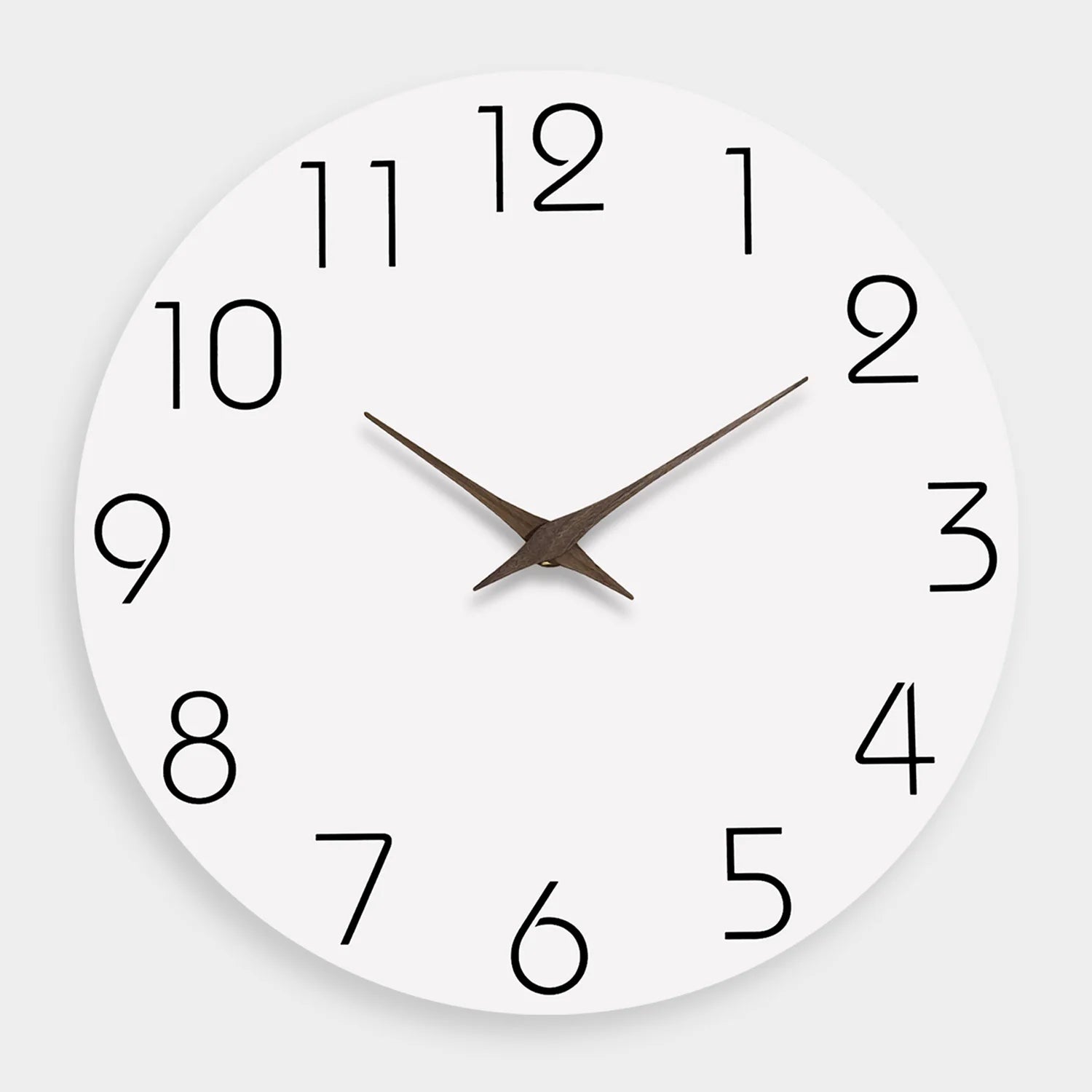 Casual Modern White Pattern Wooden Wall Clock Living Room Bedroom