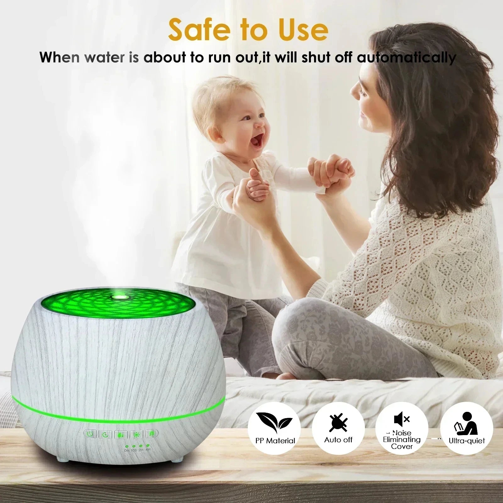 Smart WiFi Humidifier Aromatherapy Essential Oil Diffuser 500mL 7 Color