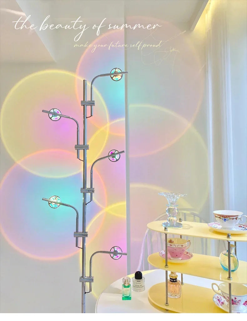 Nordic Rainbow Projection Floor Lamp
