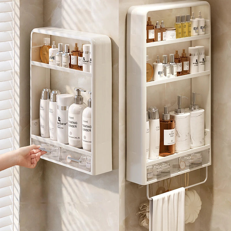 Wall Mounted Bathroom Organizer Shelf