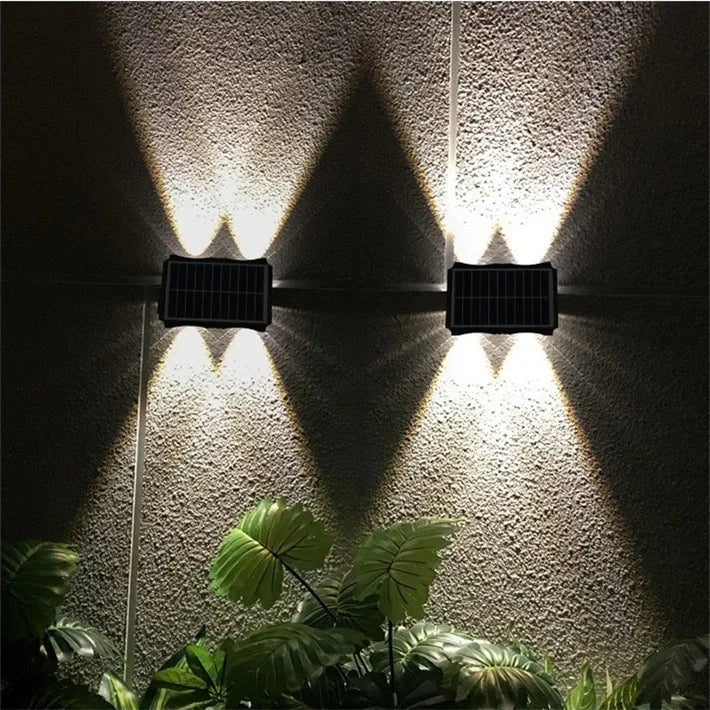 Up & Down Solar Wall Light