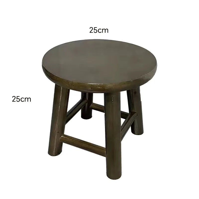Solid Wood Round Stool