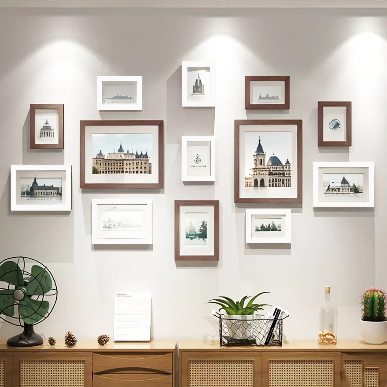 Wood Picture Frame Set Wall Home Office Decor Commemorative Gifts