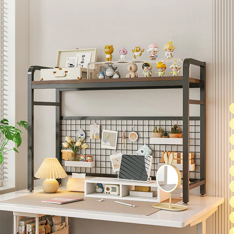 Grid Bookshelf Desktop Storage Rack