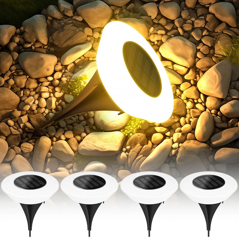 Solar Disk Pathway Lights