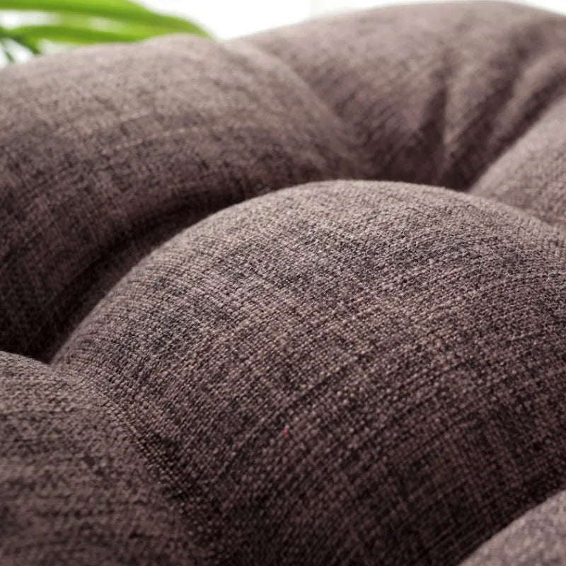 Large Square Floor Seat Cushion Cotton Linen Tatami Floor Pillow Thick Cushions Seating Pillow Seats Mat Pad Balcony Cushion