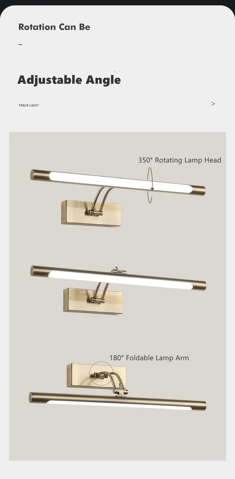 Adjustable Vanity Picture Light