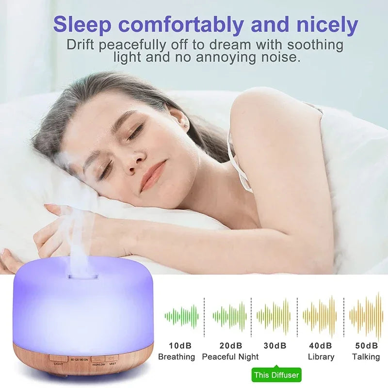 Mini Size Wood Grain Aroma Diffuser Usb Essential Oil Humidifier