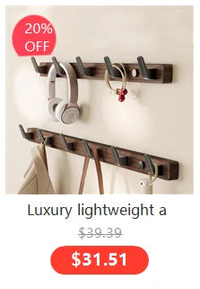 Walnut Wood Wall Coat Hook