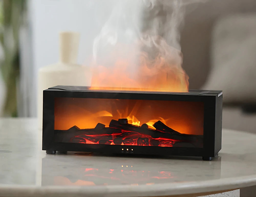 Air Aroma Humidifier Essential Oils Humidifier Flame Fragrance Diffuser