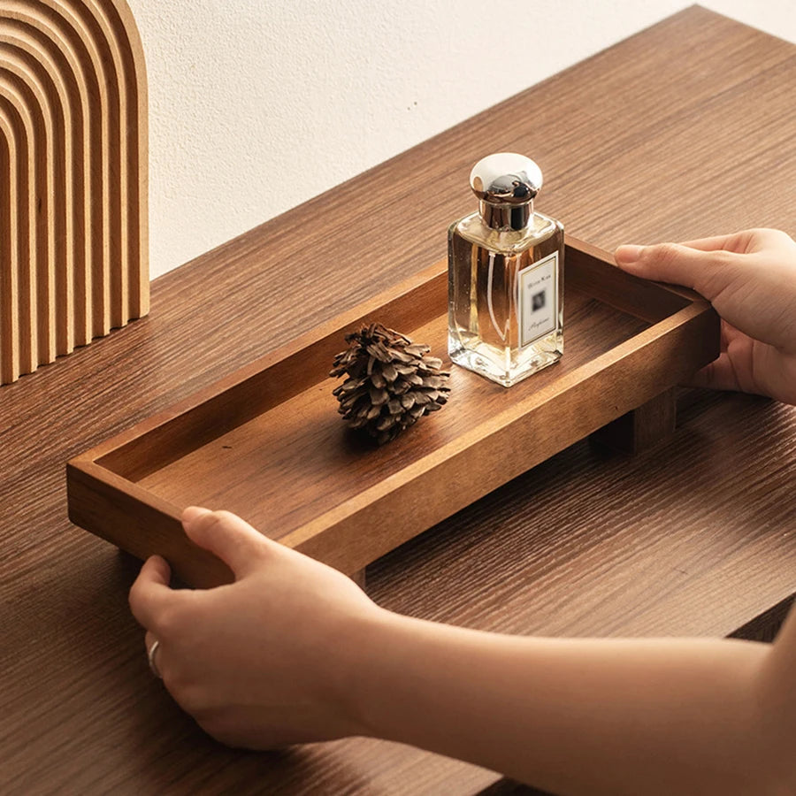 Japanese Style Wooden Tray Gongfu Tea Tray Ceremony Accessories