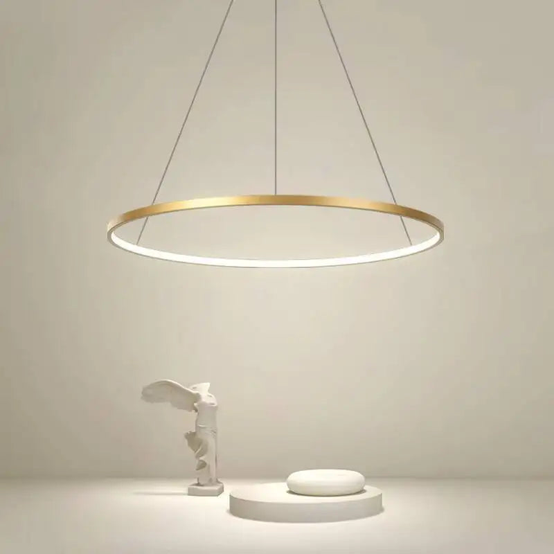 Nordic Aluminium Ring Chandelier