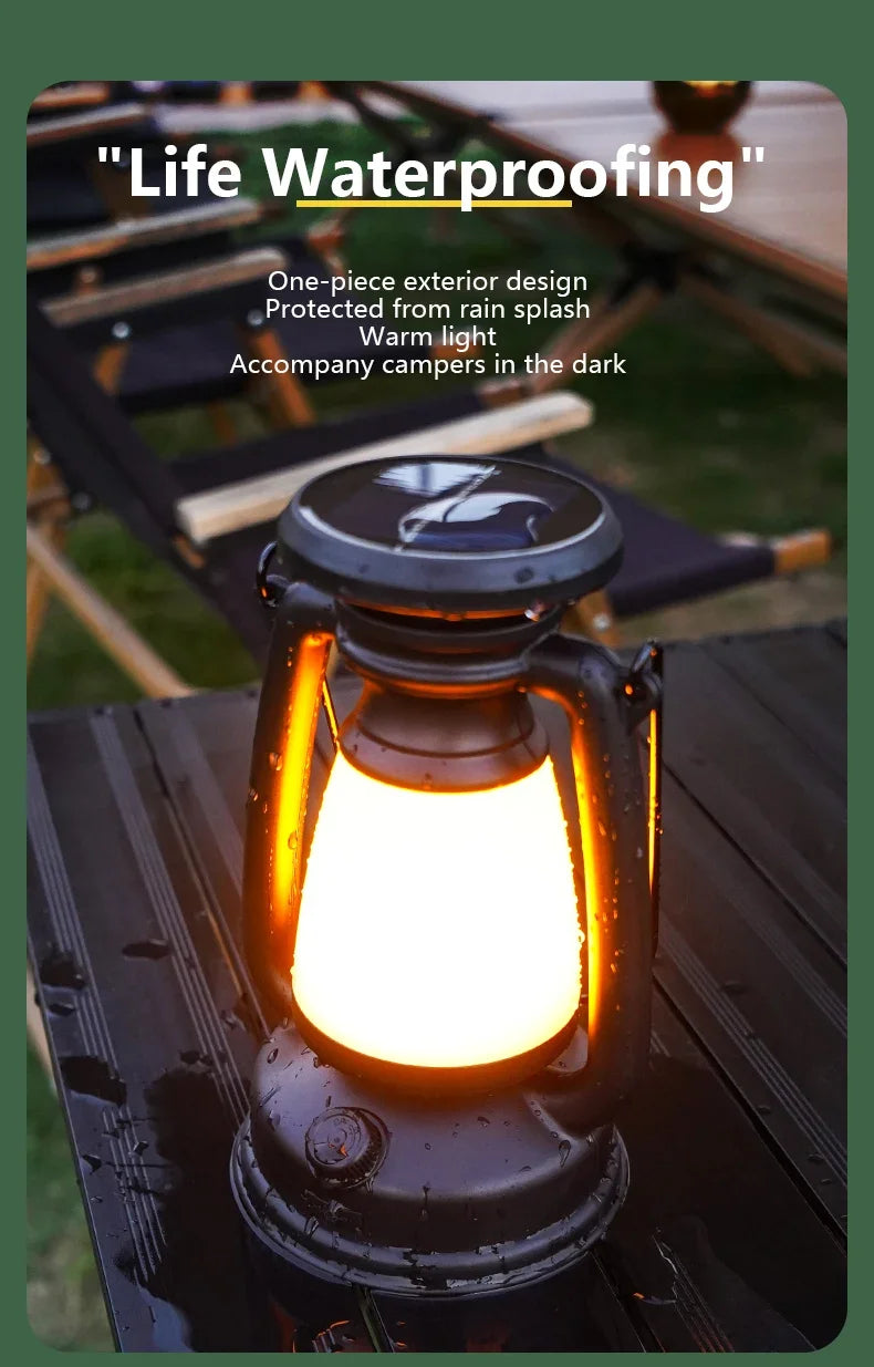 USB Rechargeable Camping Light Portable Camping Lanterns Hanging Tent
