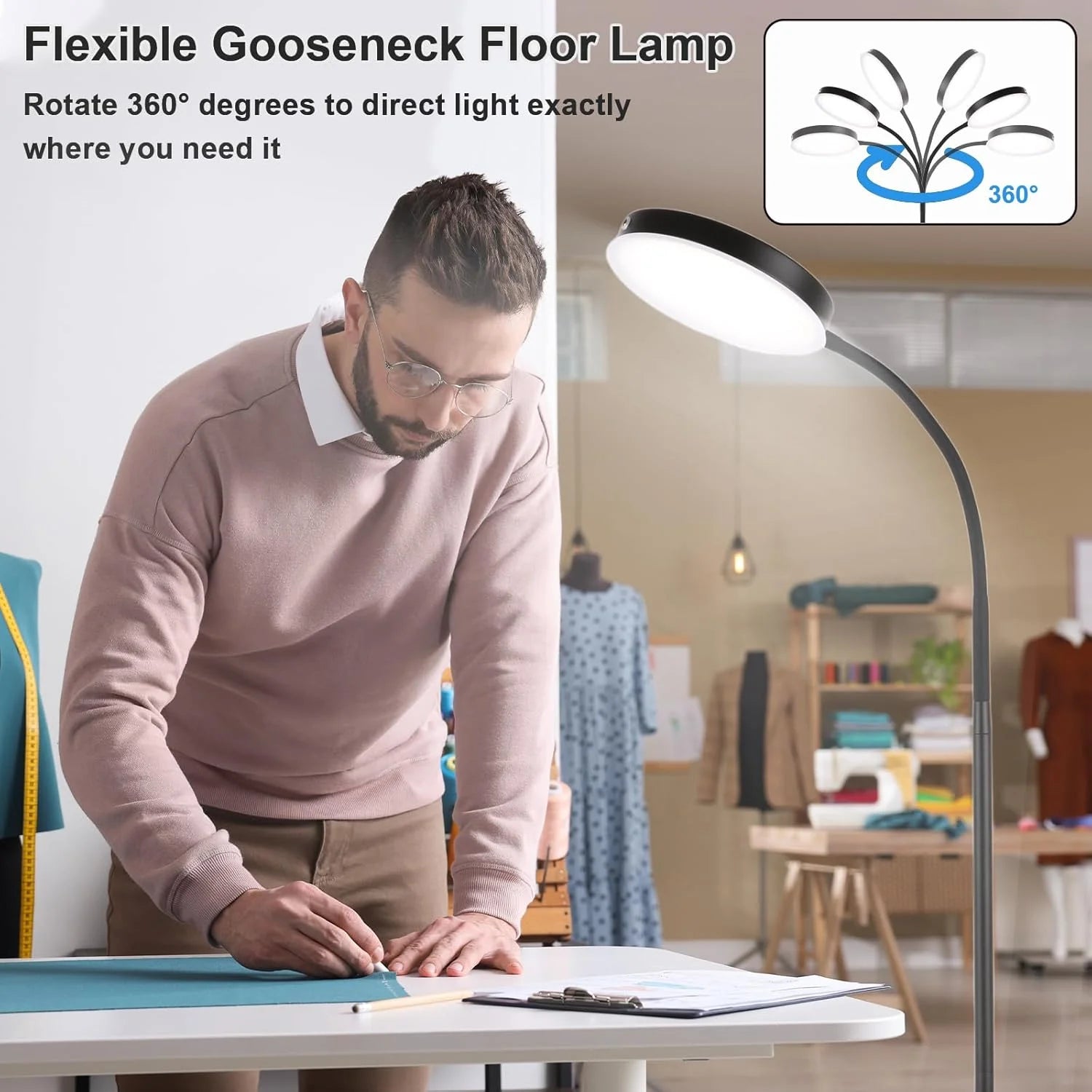 Circular LED Floor Lamp