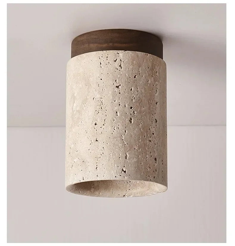 Japanese Stone Wood Ceiling Downlight