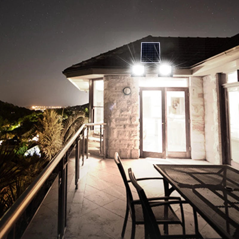 400W Solar Two-Head Flood Light