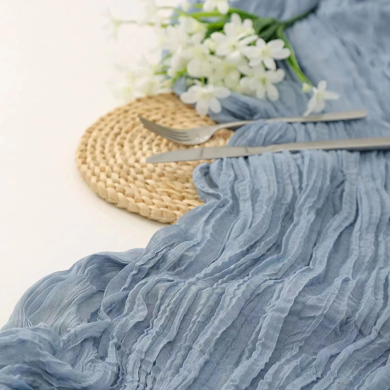 Boho Cheesecloth Table Runner