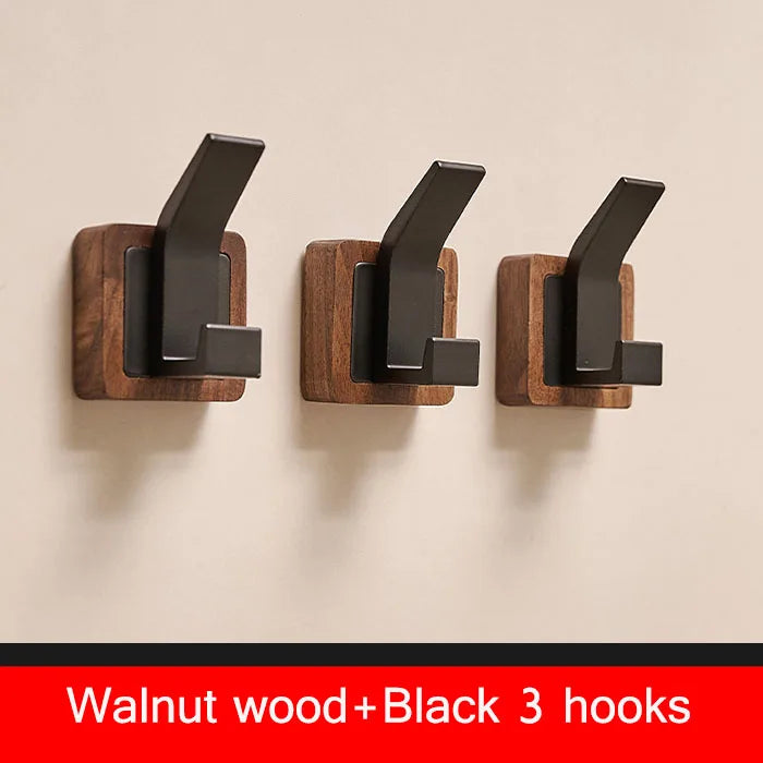 Walnut Wood Wall Coat Hook