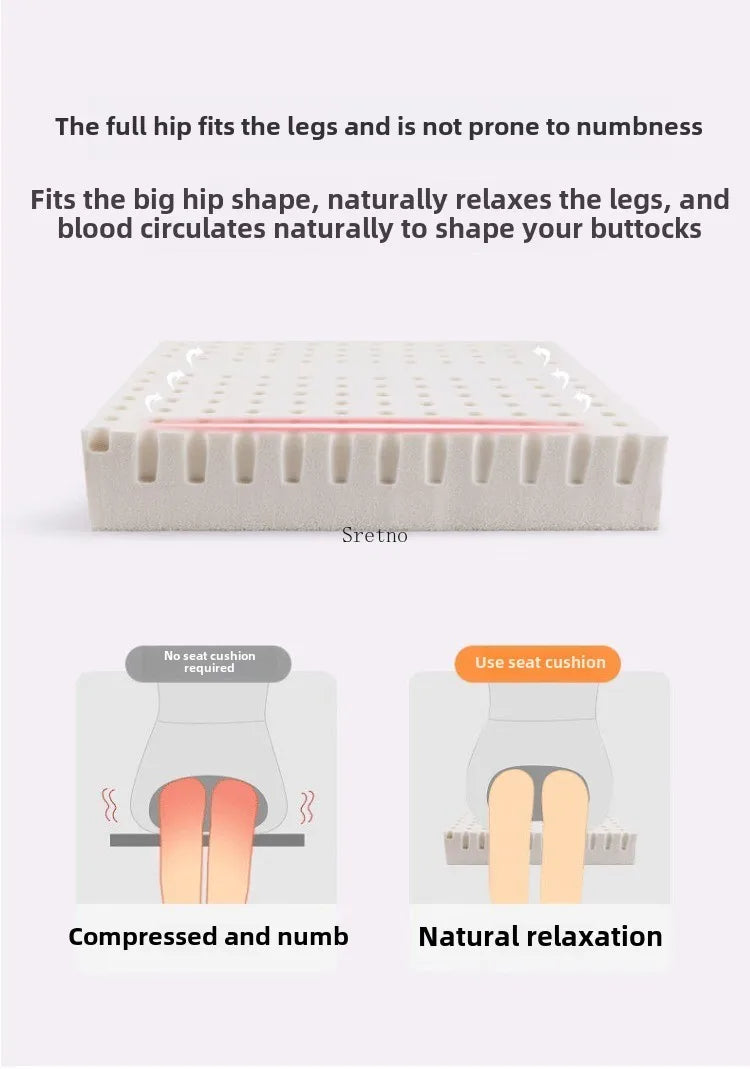 Natural Latex Cushion Student Classroom Stool Cushions Thickened Office Chair Cushion Sofa Floor Cushions Backrest Cojines 50x50