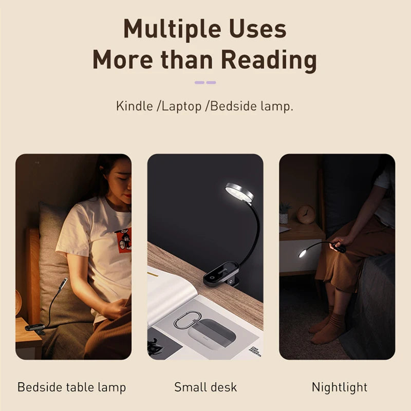 Baseus Cordless Reading Clip Lamp