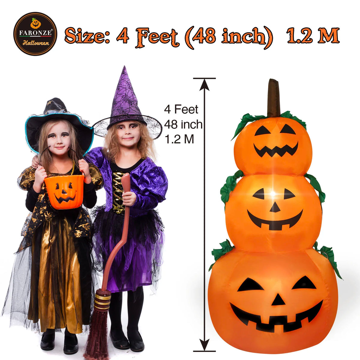 Inflatable Lighted Pumpkin Patch