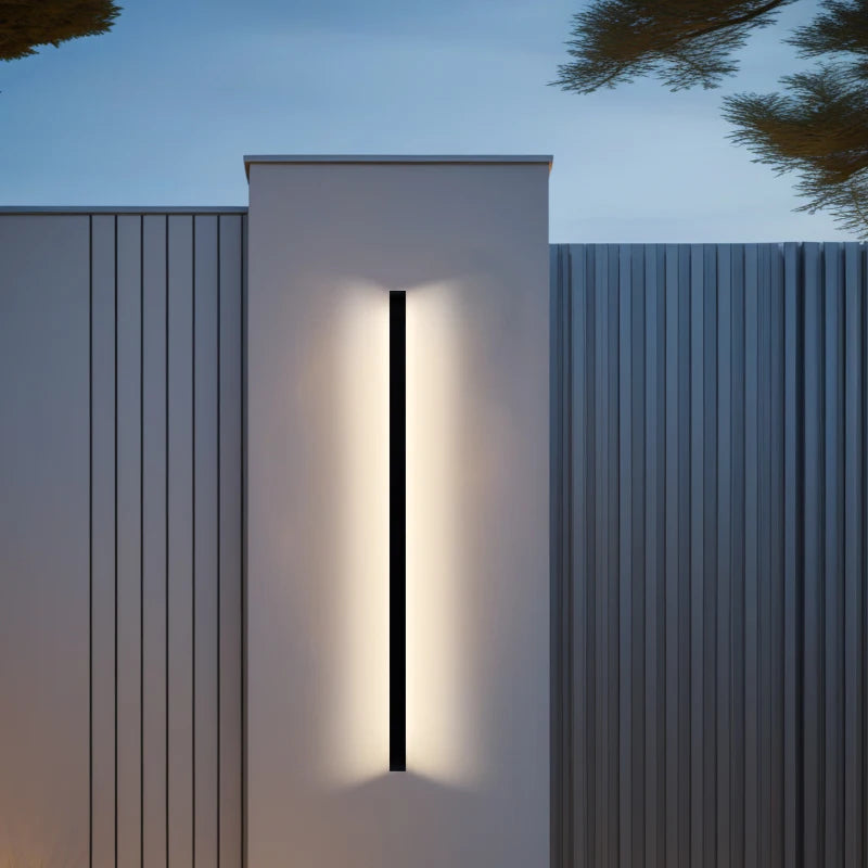 Nordic Long Outdoor LED Wall Lamp