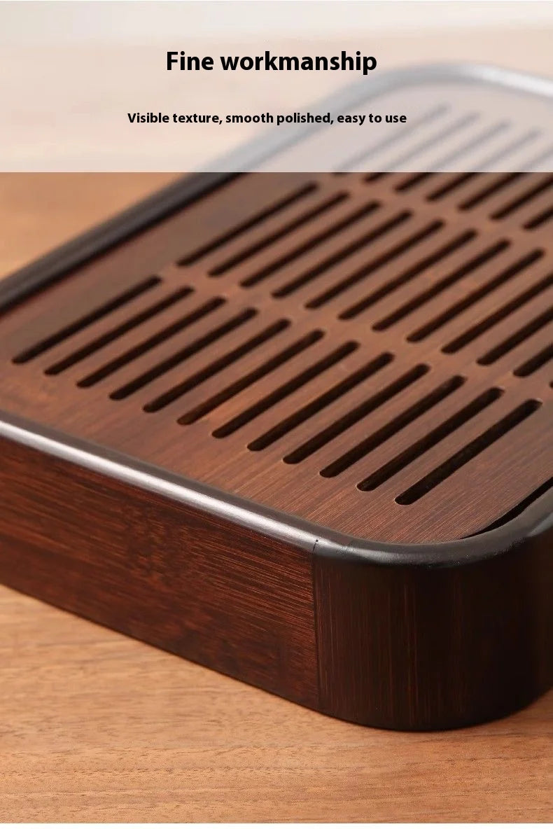 Bamboo Draining Tea Tray