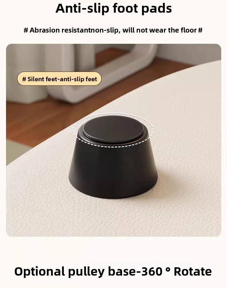 Storage Vanity Stool with Wheels