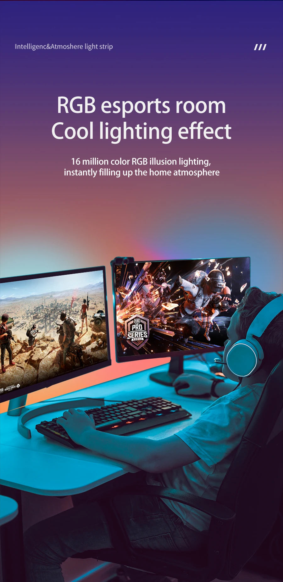 Smart LED Gaming Monitor Light Bar