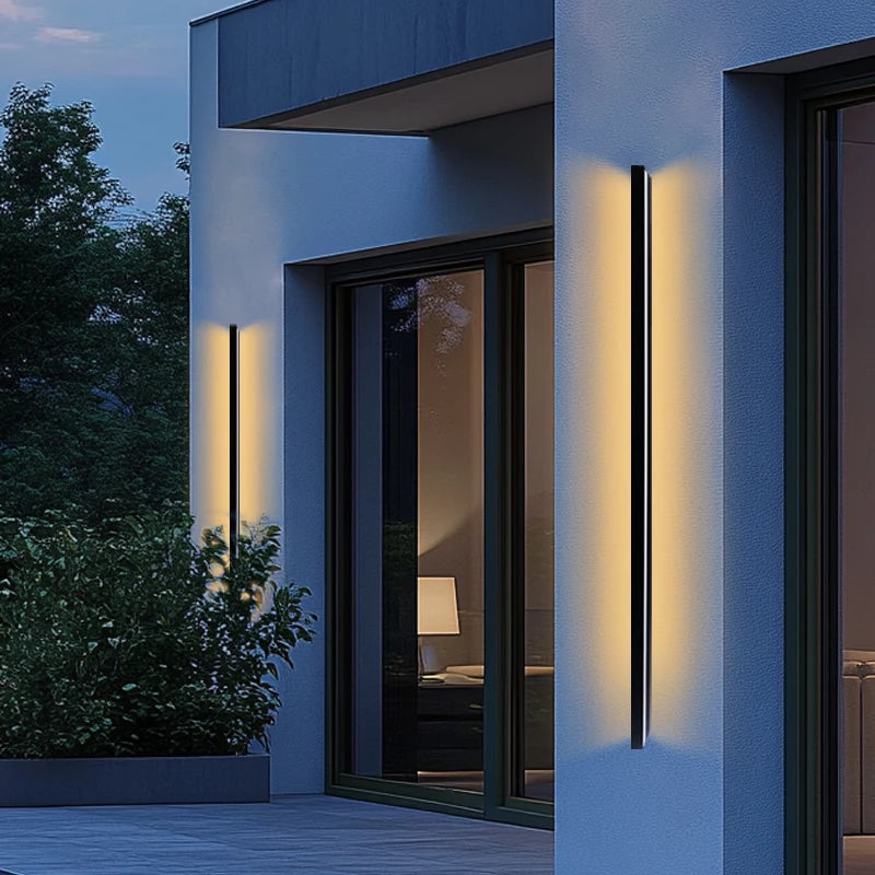 Aluminium Strip Outdoor Wall Lamp
