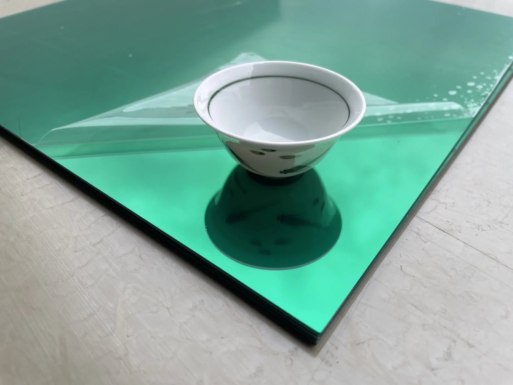 Colorful Rectangle Acrylic Wall Mirror Sheet