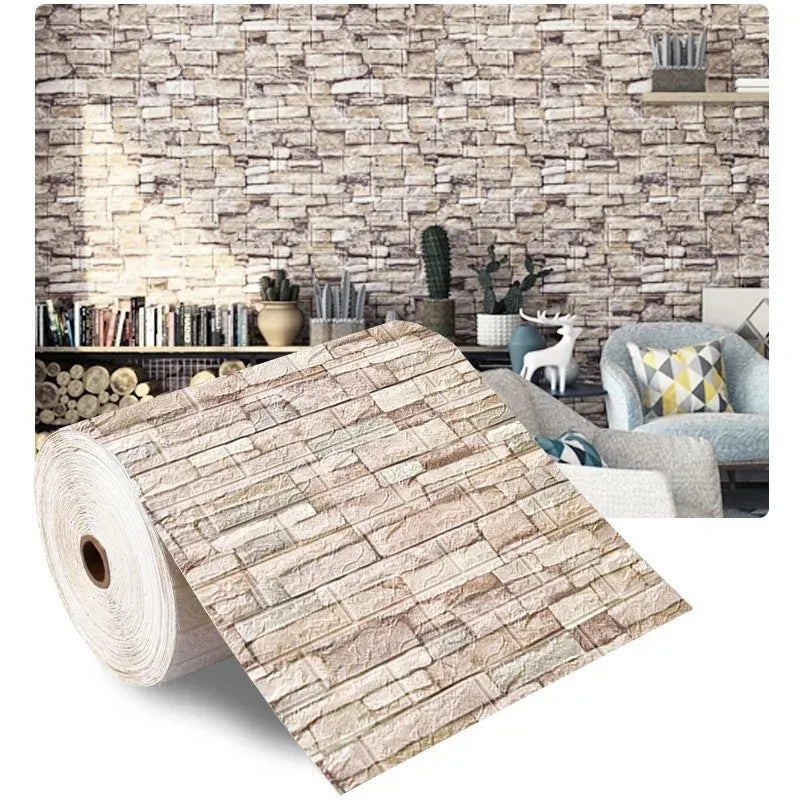 3D Brick Self Adhesive Wall Panel